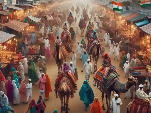 Camel fair in India